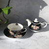 Zestaw tea for one VINTAGE FLOWERS BLACK 