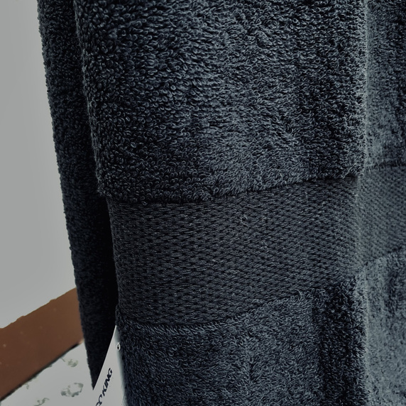 Czarny ręcznik kąpielowy duży ręcznik łazienkowy w 100% z bawełny o wymiarach 70x140